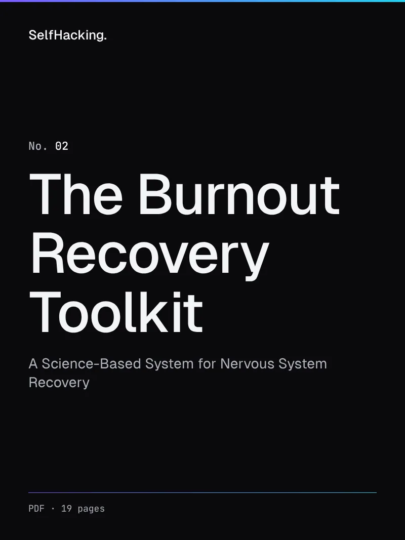 Cover of The Burnout Recovery Toolkit: A science-based system for nervous system recovery