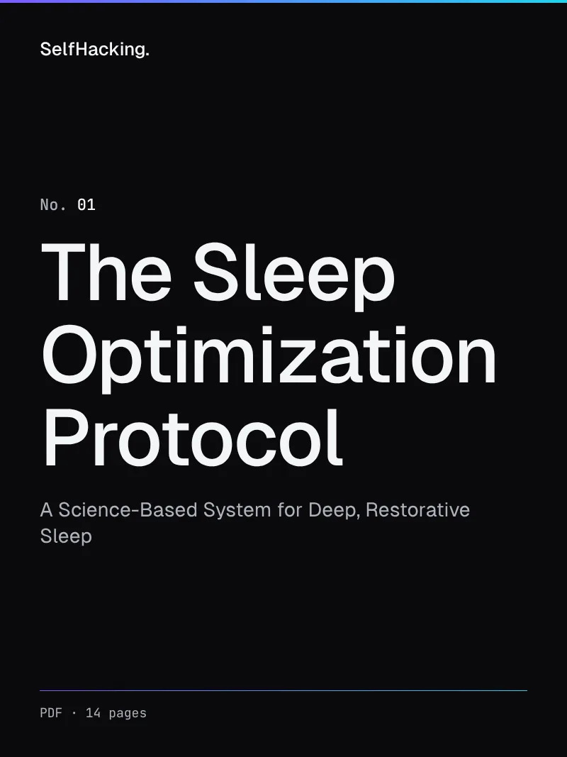 Cover of The Sleep Optimization Protocol: A science-based system for deep, restorative sleep
