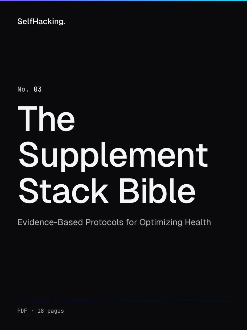 Cover of The Supplement Stack Bible: Evidence-based protocols for optimizing health